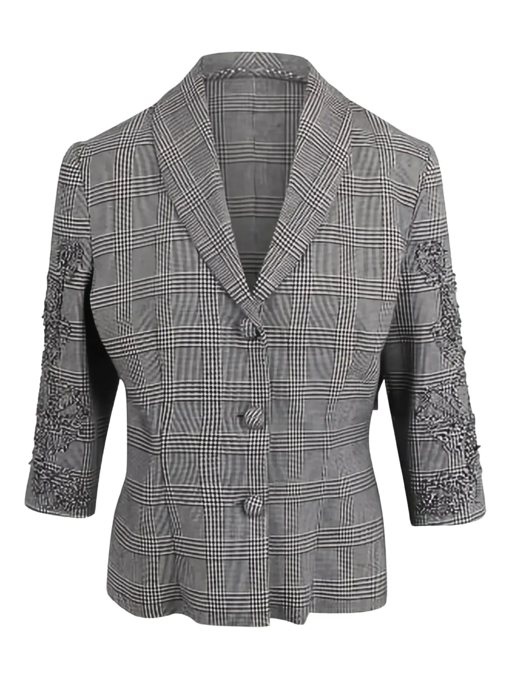 

Пиджак в клетку Ermanno Firenze, серый