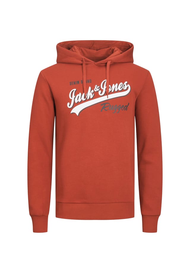 

Толстовка с капюшоном и логотипом Hoodie Jack & Jones, красный