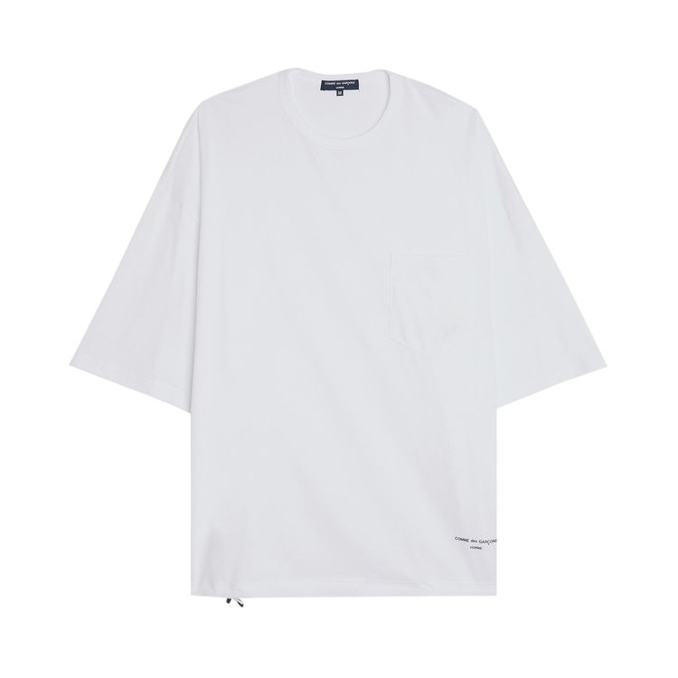 

Футболка Comme des Garçons Homme Plus Jersey Pocket T-Shirt White, белый
