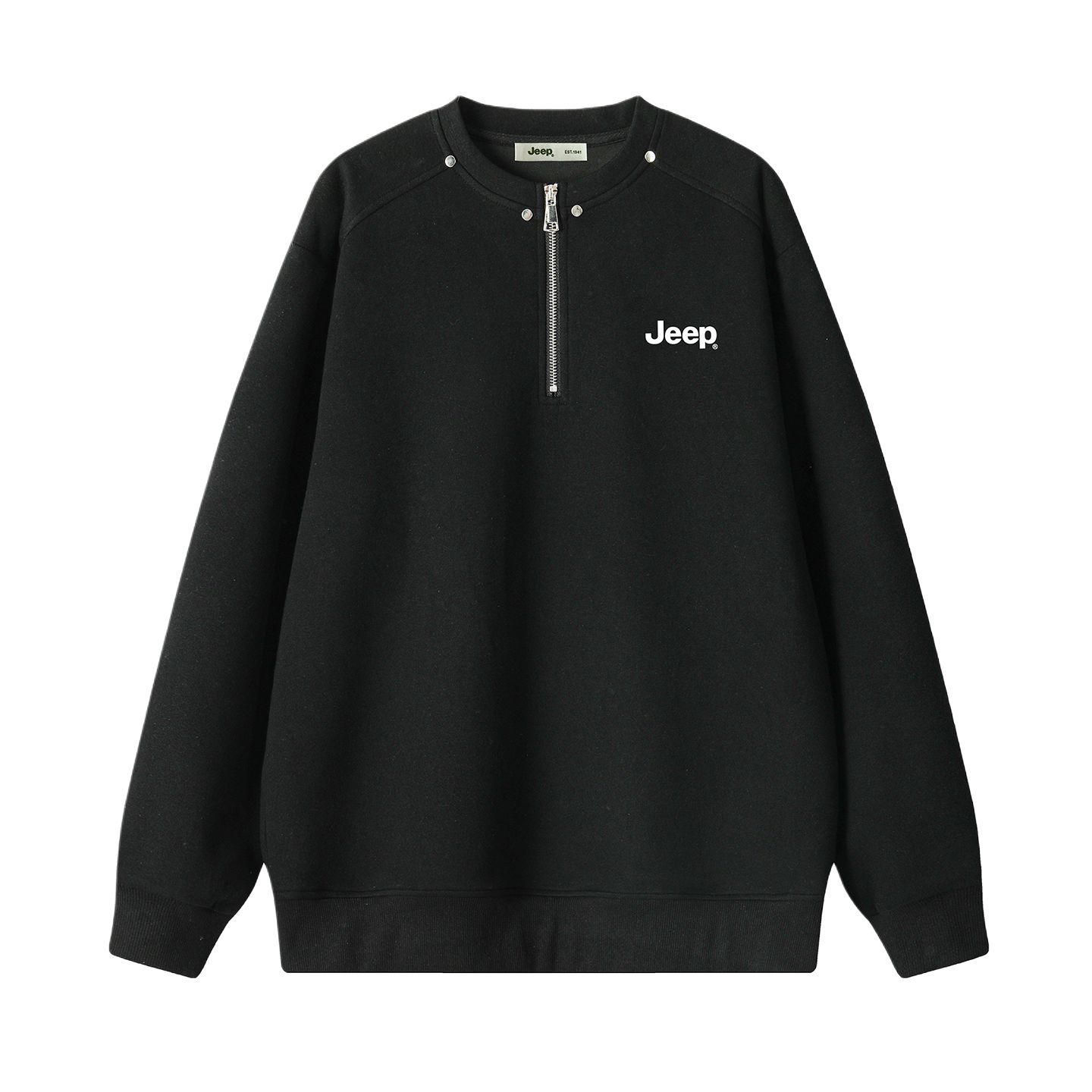 

Свитшот Leisure Collection Unisex Jeep, черный fleece-lined