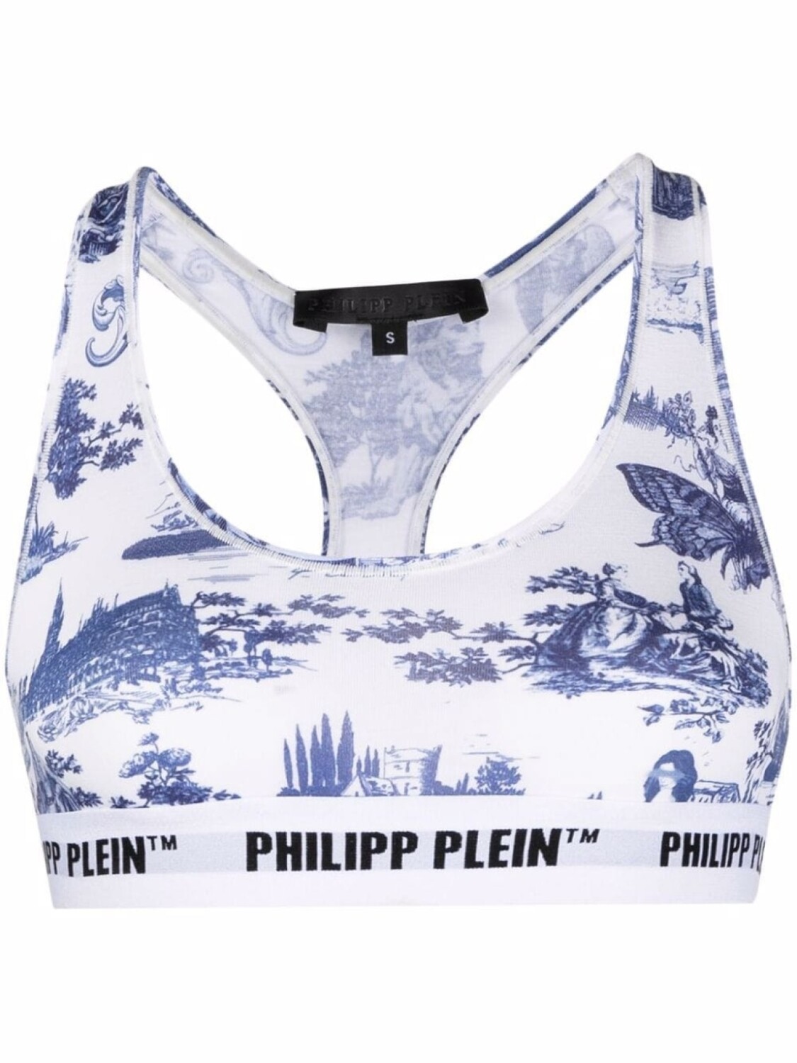 

Бюстгальтер En Plein Air с логотипом Philipp Plein, белый