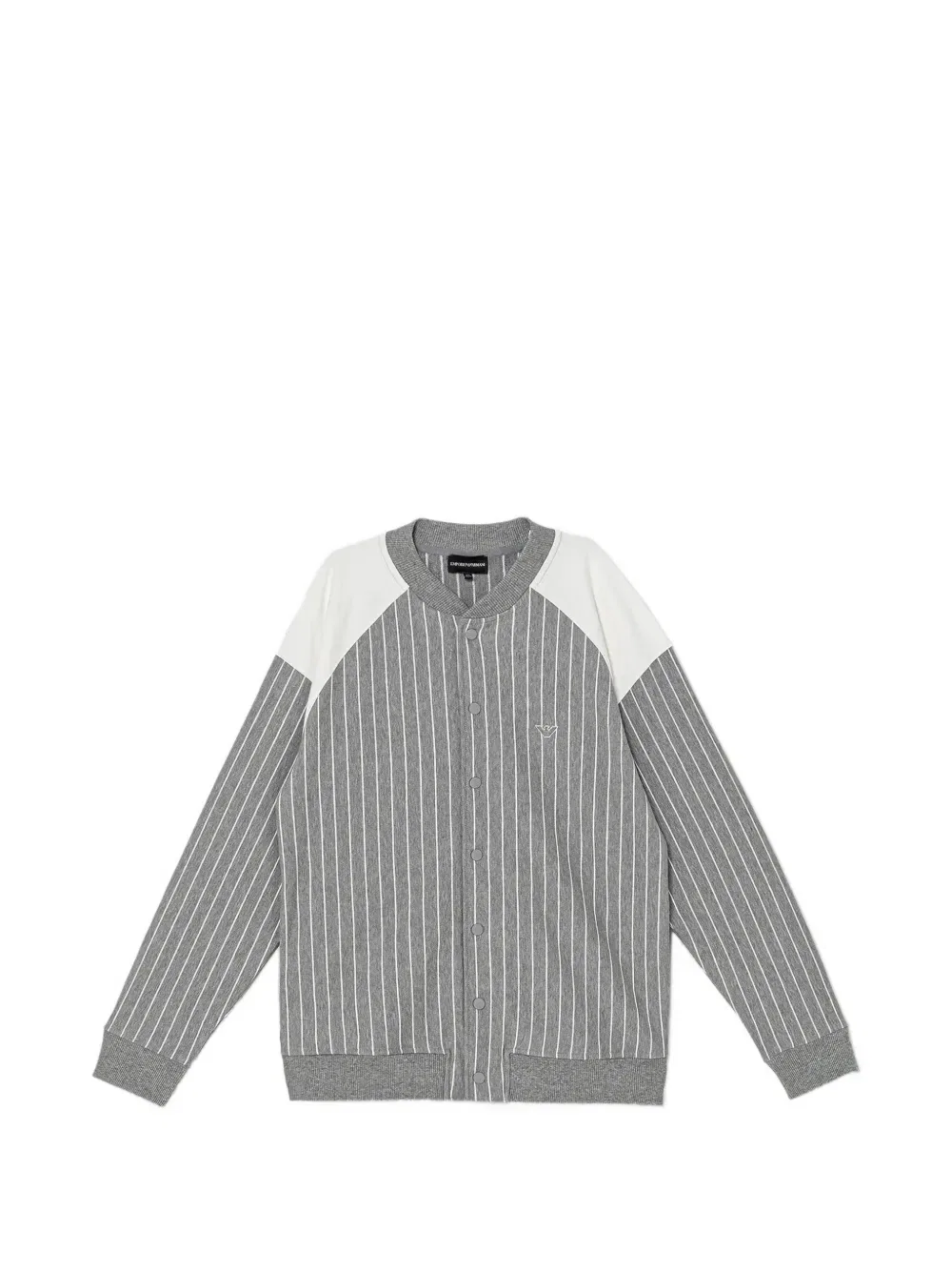 Кардиган в полоску Emporio Armani Kids, серый