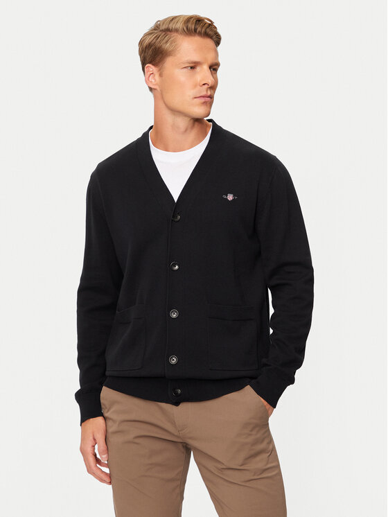 

Кардиган стандартного кроя Gant, черный