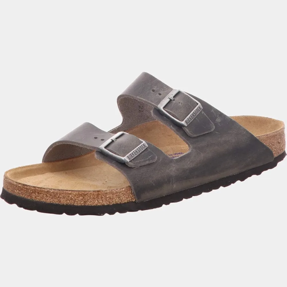Birkenstock 51061 Взрослый Аризона, унисекс, сабо туфли-лодочки Birko-Flor (обычные), темно-серый — фото 2
