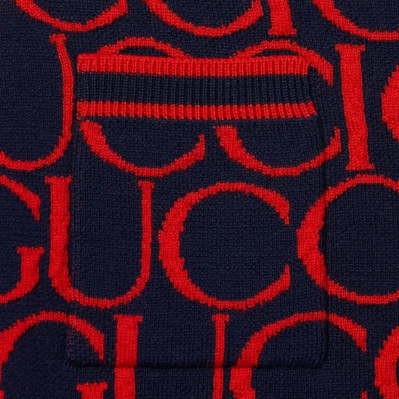 Юбка GUCCI Letter Brand Logo для детей темно-синяя красная — фото 3
