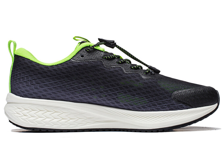 Детские кроссовки GS Low-top Black/холодный Sandalwood Black/флуоресцентный Vanilla Green Lining Young, зеленый — фото 2