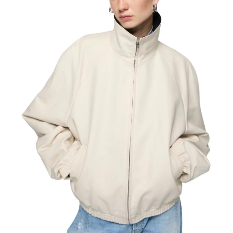 Куртки и пальто весна-лето 2026 для женщин Acne Studios, экрю — фото 4