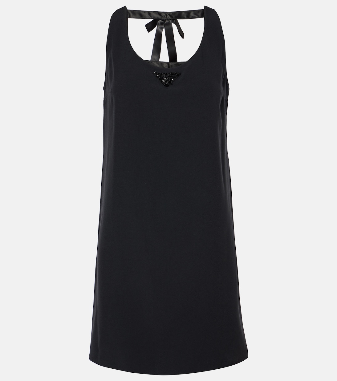 

Мини-платье с декором Prada, Nero