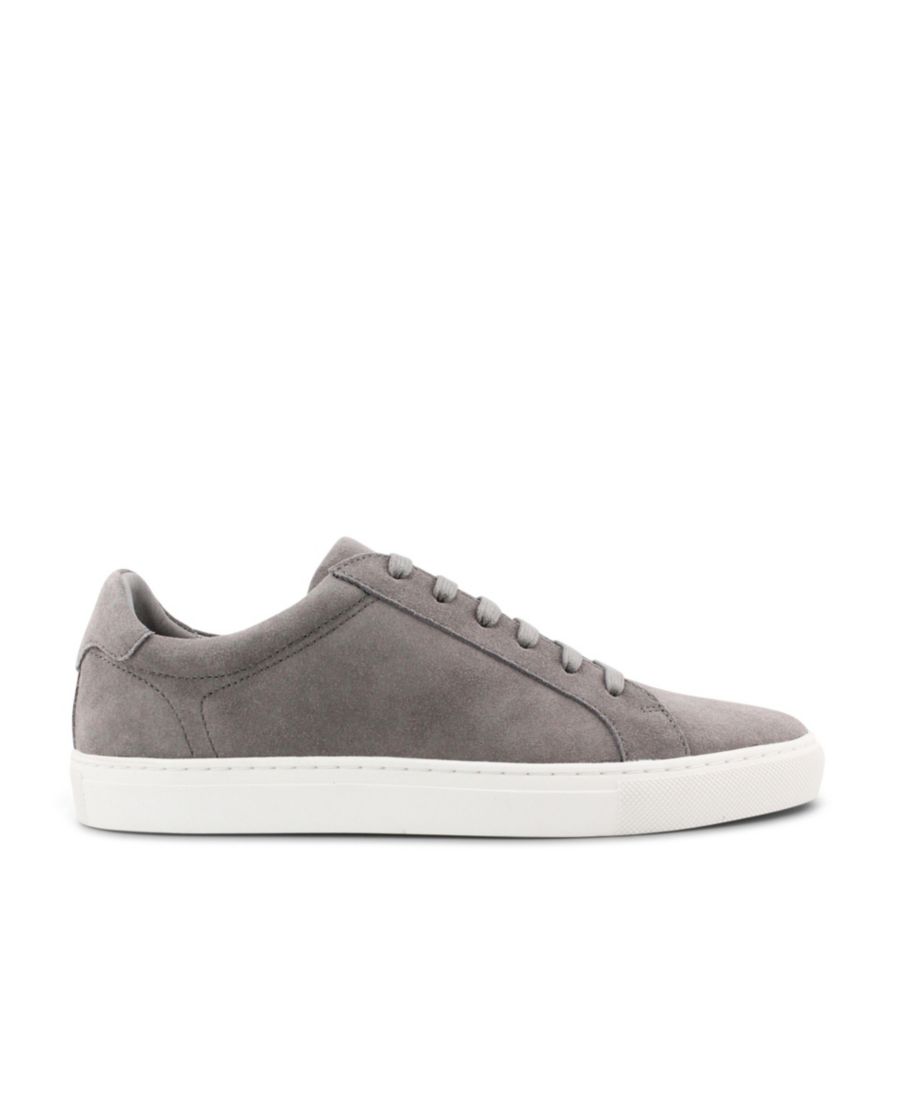 Мужские повседневные низкие модные кроссовки Jay Blake McKay, Grey suede — фото 2