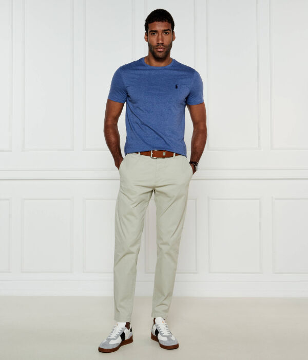 Футболка Polo Ralph Lauren облегающая с логотипом, синий — фото 2