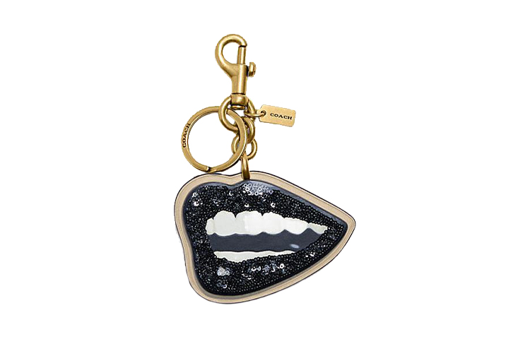 

COACH Сумка из коровьей кожи в коллаборации с художником Томом Вессельманом для женщин с латунной фурнитурой и черным цветом