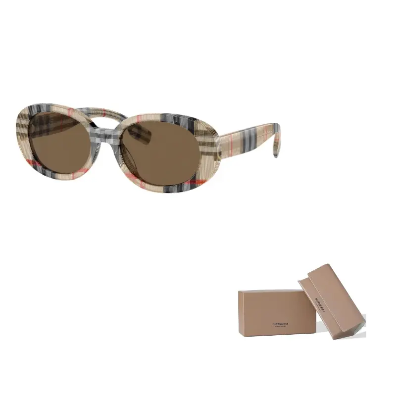 

Burberry Acetate Oval Sunglasses Kids' Brown