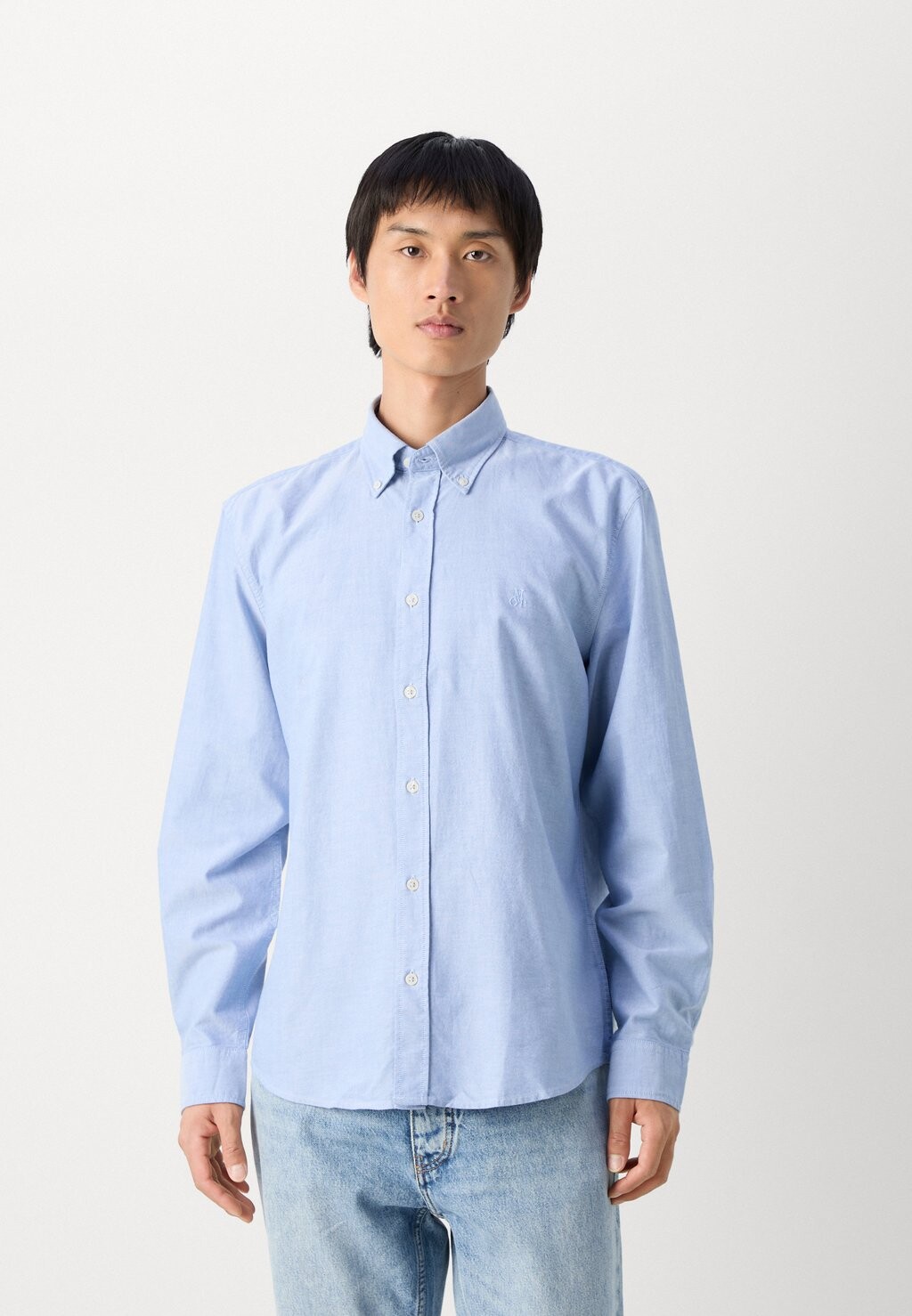 

Рубашка BUTTON DOWN COLLAR LONG SLEEVES ROUND HEM Marc O'Polo, синий