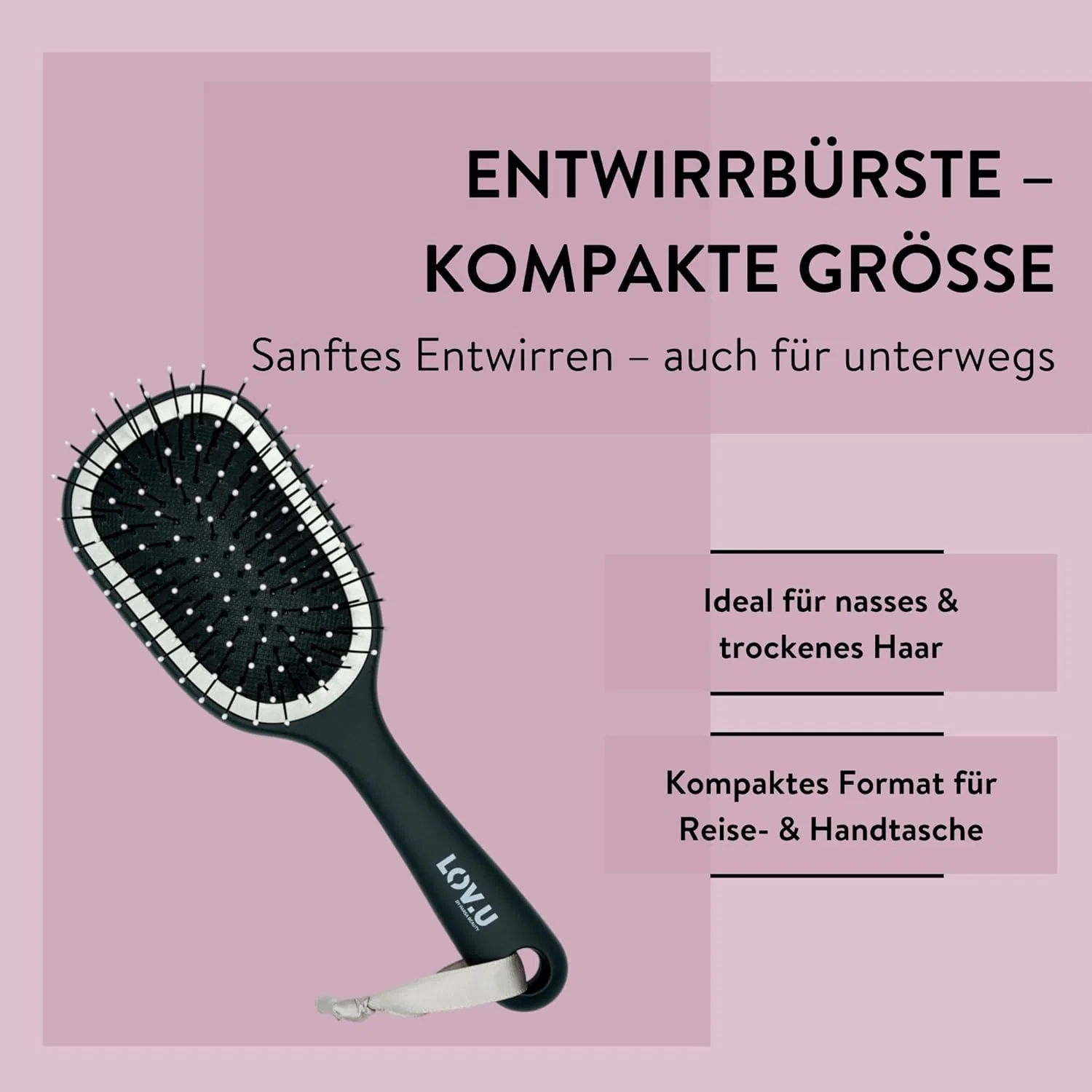 Щетка для распутывания волос «LOV.U Detangling Brush Wet & Dry» от PARSA Beauty Parsa Beauty — фото 3