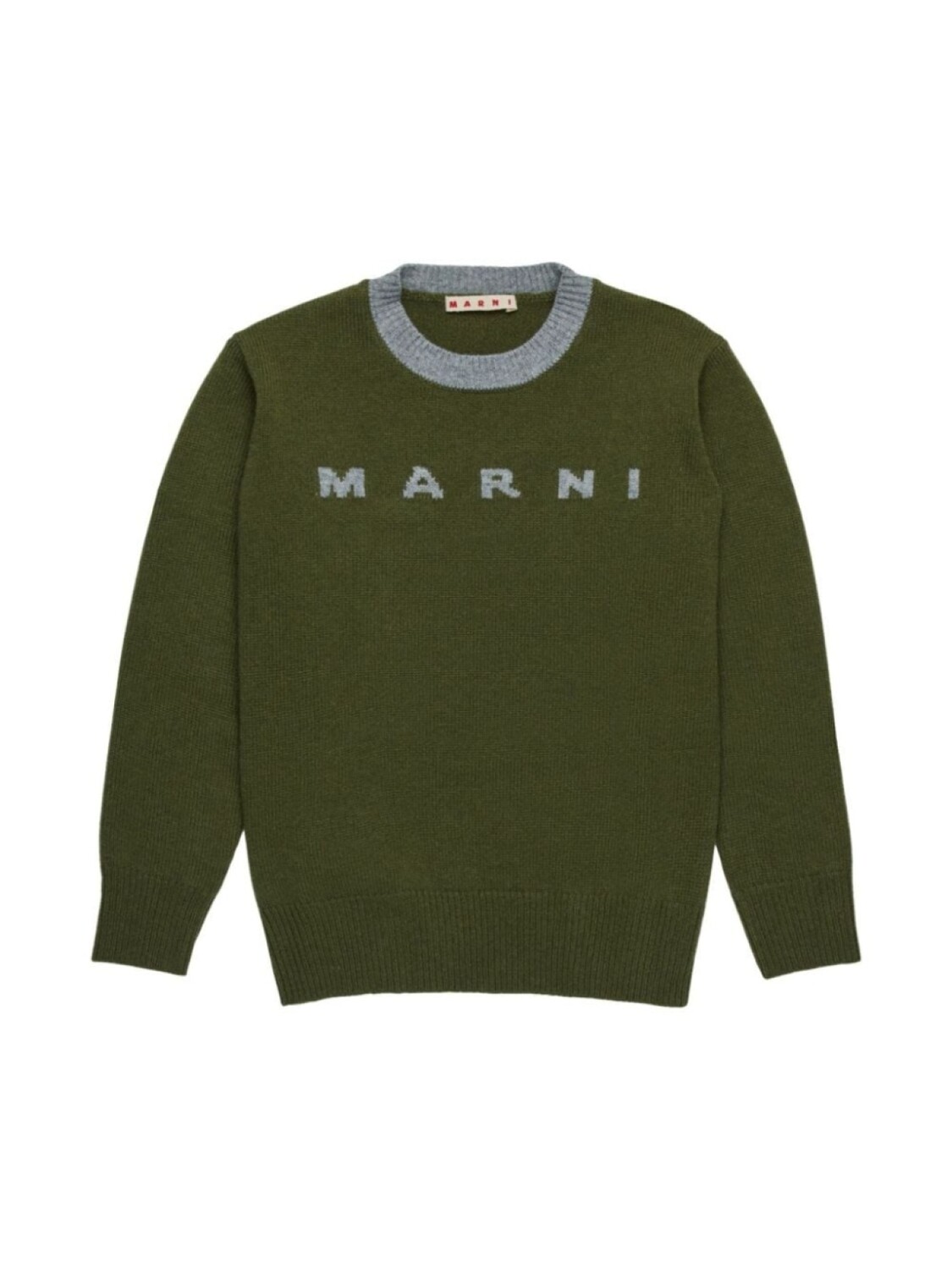 

Marni Kids джемпер с логотипом, зеленый
