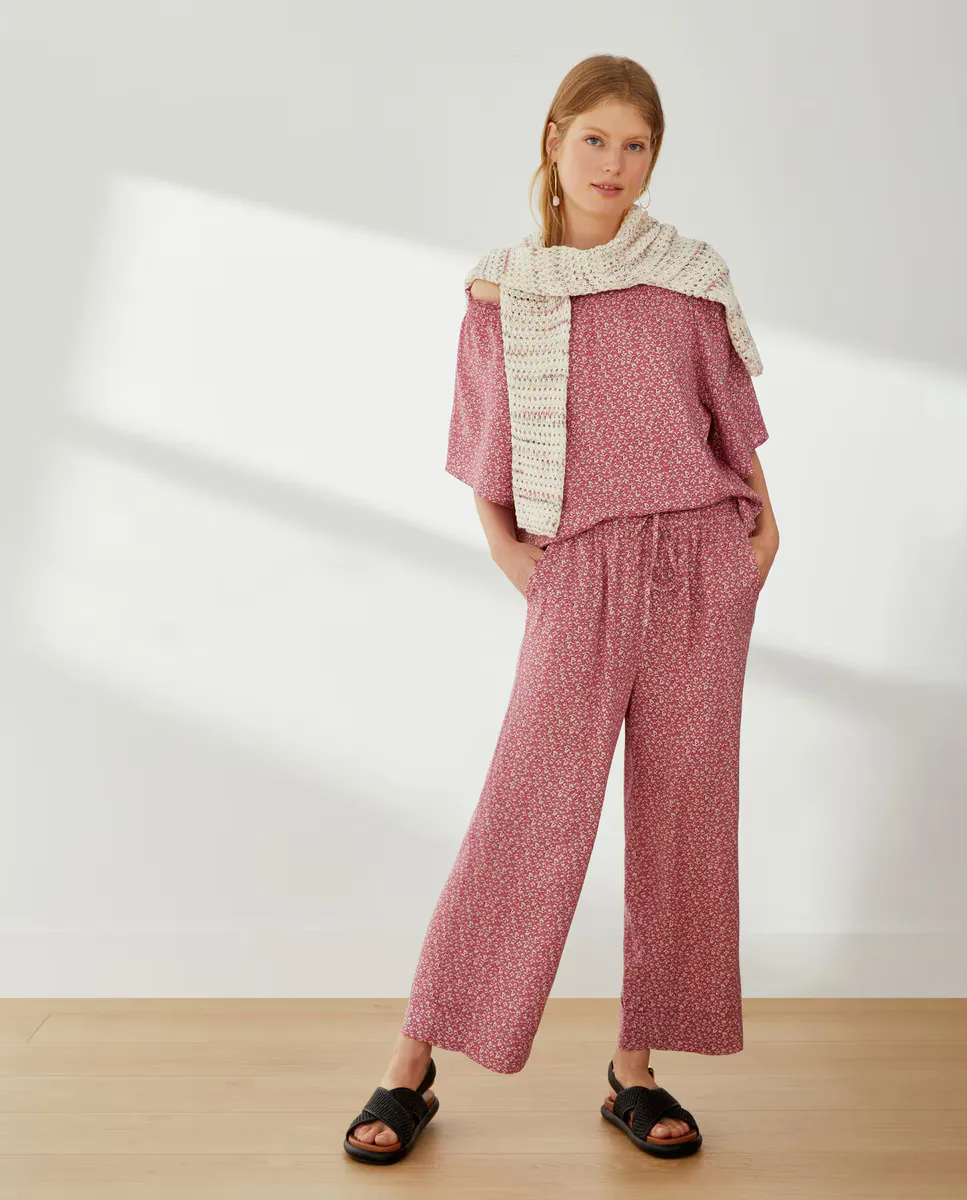 

Жидкие пижамные штаны Southern Cotton, розовый