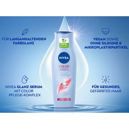 Нежный шампунь для защиты цвета 250мл, Nivea — фото 2