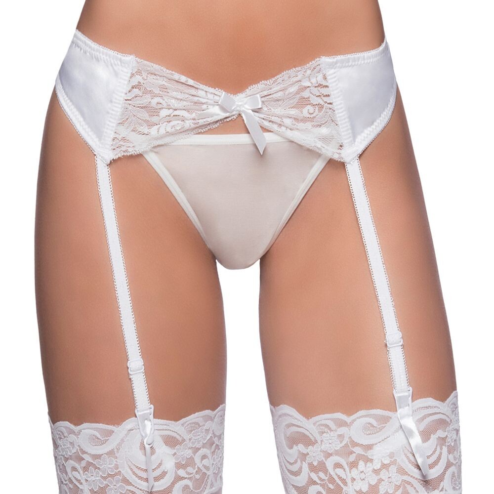 

Oh La La Cheri Пояс с подвязками Lace-Front 3129, белый