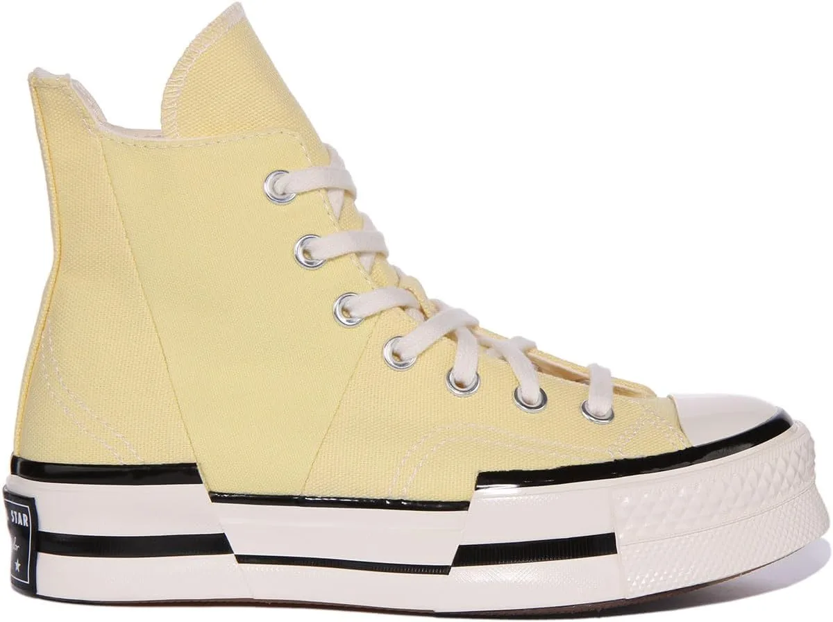 Мужские высокие кеды Converse A00740C Chuck 70 Plus на шнуровке, белый/черный — фото 2