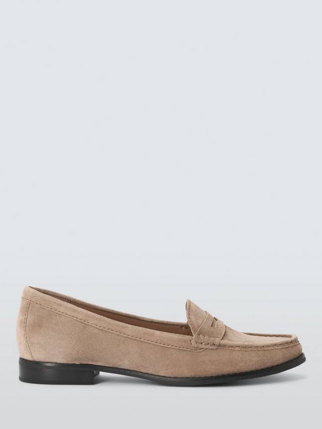 Pennie Wide Fit замшевые лоферы John Lewis, Tan