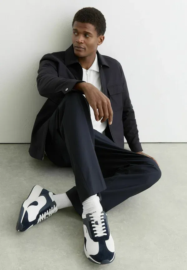 Кроссовки для бега Regular fit Emmett Bonded Running Trainers Reiss, темно-синий/белый