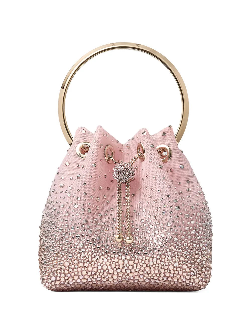 

Декорированная сумка-ведро Bon Bon Jimmy Choo, розовый