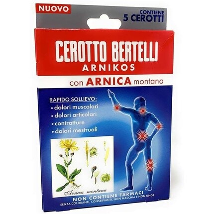

Kelemata Bertelli Arnica Cerotto от мышечной боли 5 пластырей