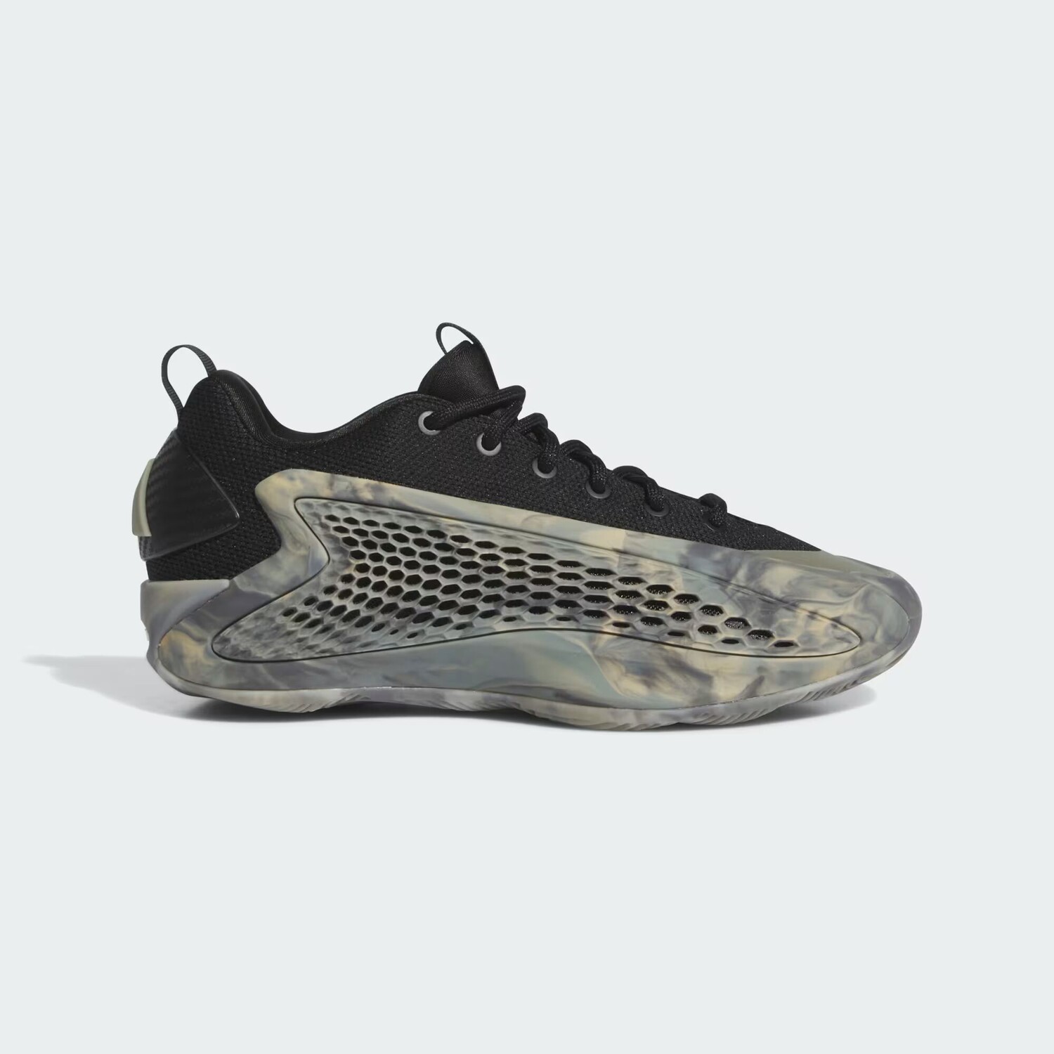 Энтони Эдвардс 1 Низкие баскетбольные кроссовки для детей Adidas, цвет Silver Pebble/Core Black/Wonder Beige