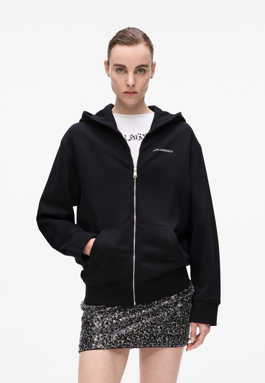 

Худи KARL LAGERFELD SNOW LEO LOGO ZIP, Black