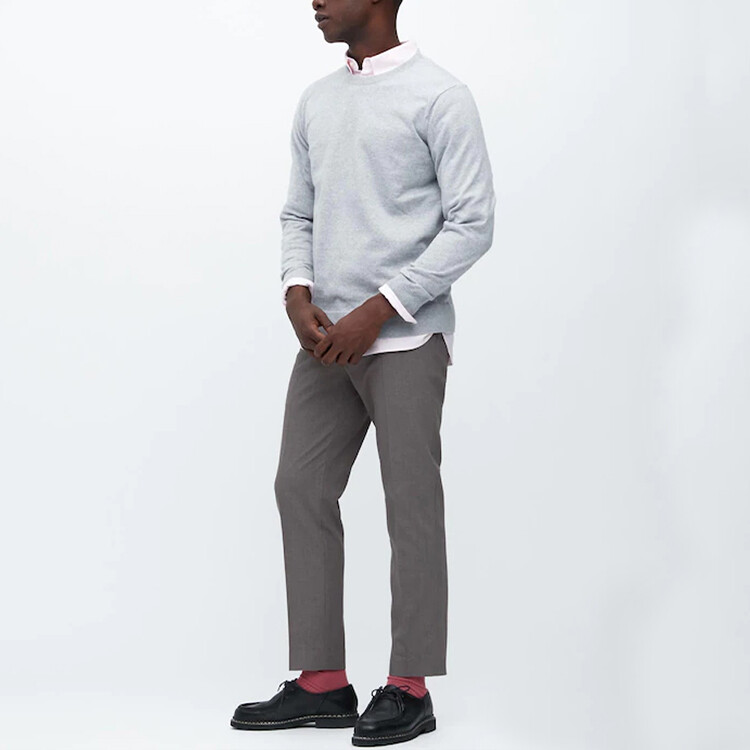 Костюм Брюки Мужские Небесно-Серые Uniqlo, серый — фото 2