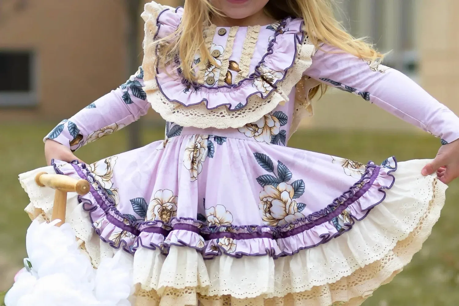 Be Girl Clothing Детское платье Beatrix фиолетового цвета