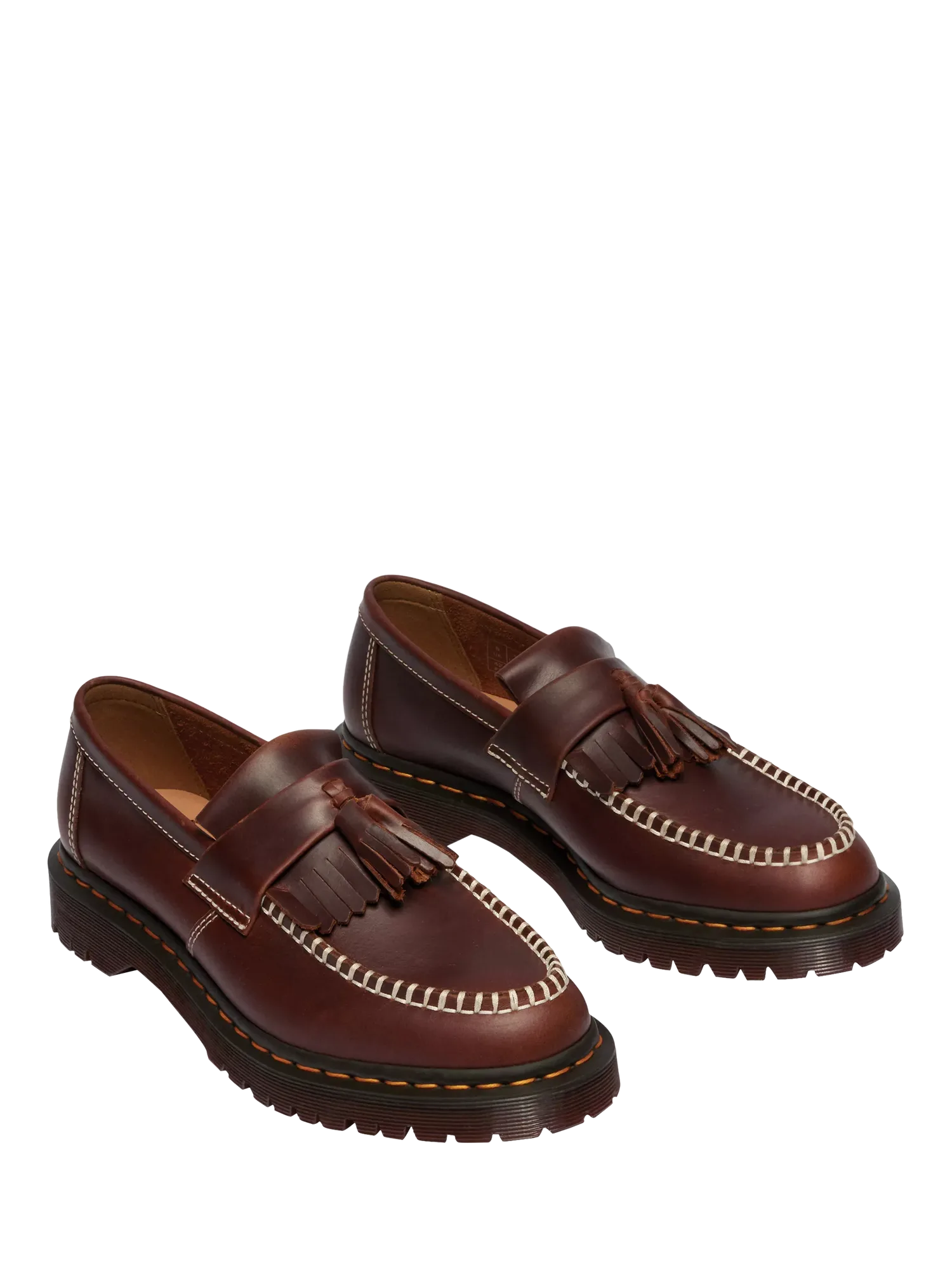 Кожаные лоферы Adrian с кисточками, цвет Ириска Орлеан Dr. Martens — фото 3