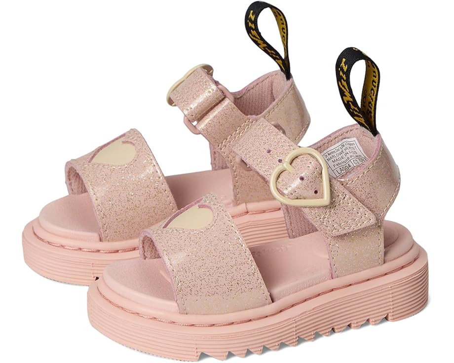 

Сандалии Dr. Martens Kid's Collection Marlowe Hearts, цвет Powder Pink