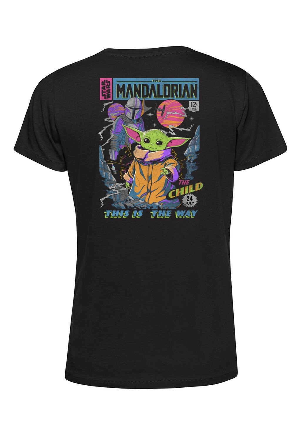 

Футболка с принтом STAR WARS: THE MANDALORIAN NEON POSTER Star Wars, черный