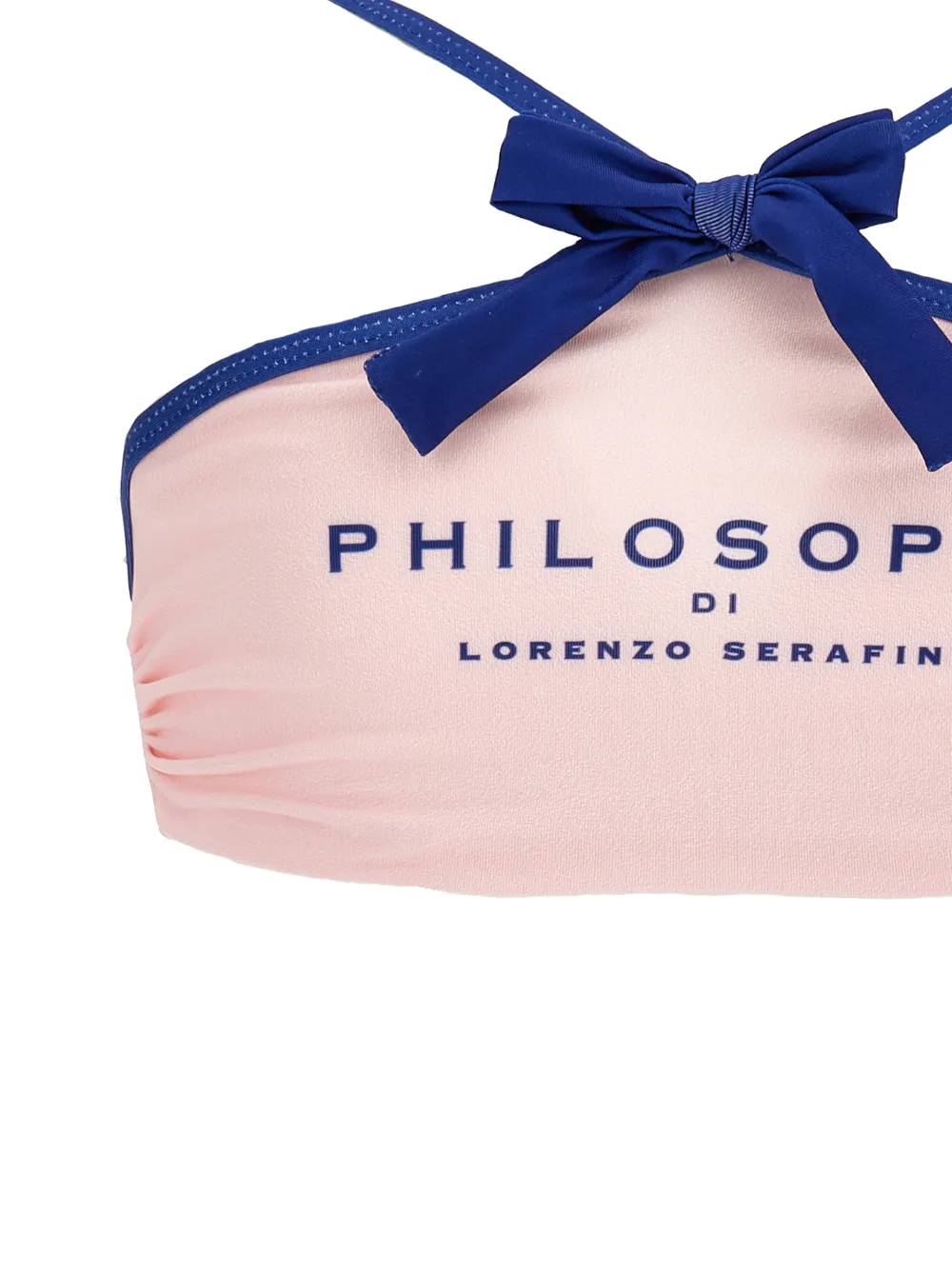 Бикини в полоску с бантом Philosophy Di Lorenzo Serafini Kids, розовый — фото 3