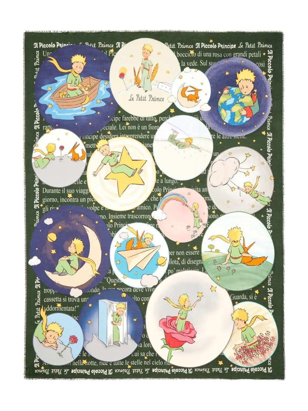 

Платок с принтом X Le Petit Prince Faliero Sarti, зеленый