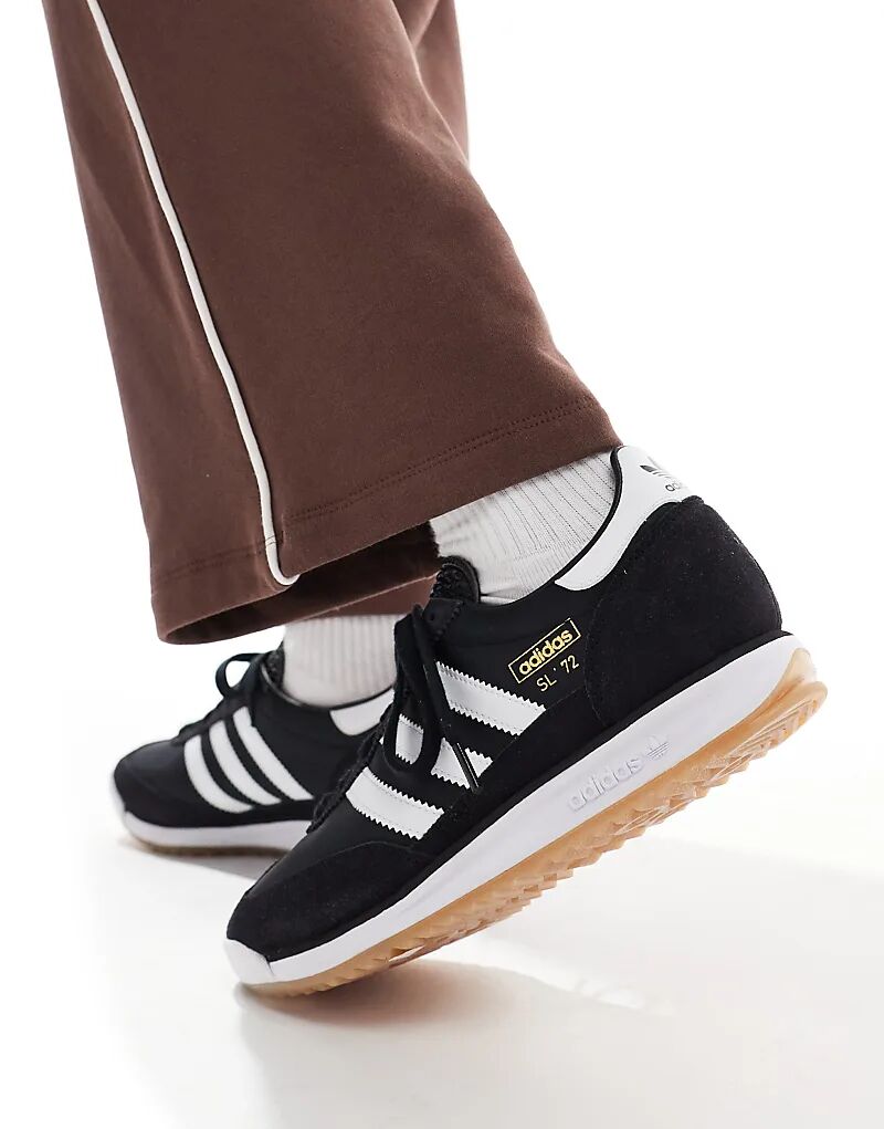 Кроссовки SL 72 RS в черном и белом цвете adidas Originals — фото 2