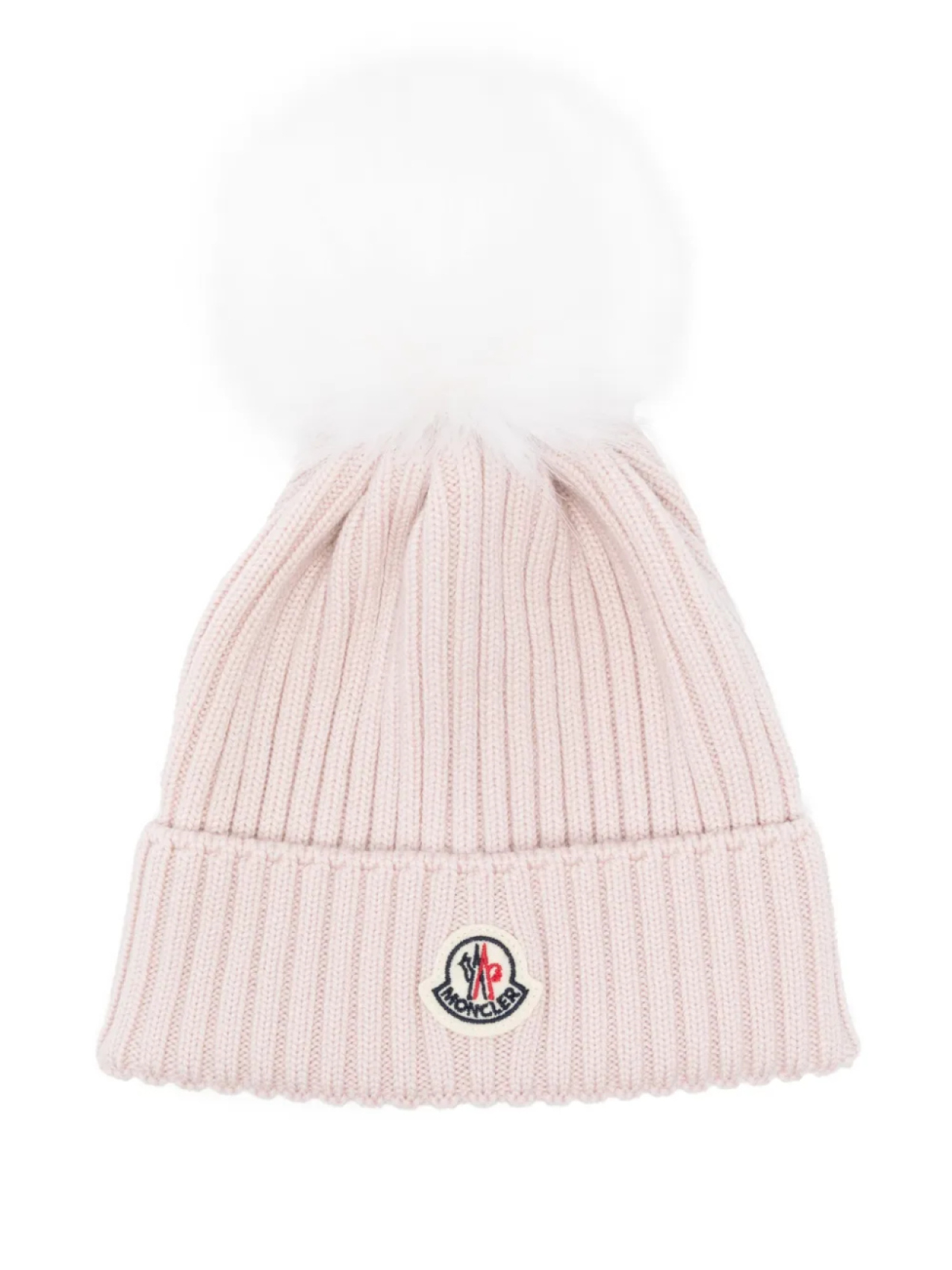 

Шапочка в рубчик Moncler Enfant, розовый