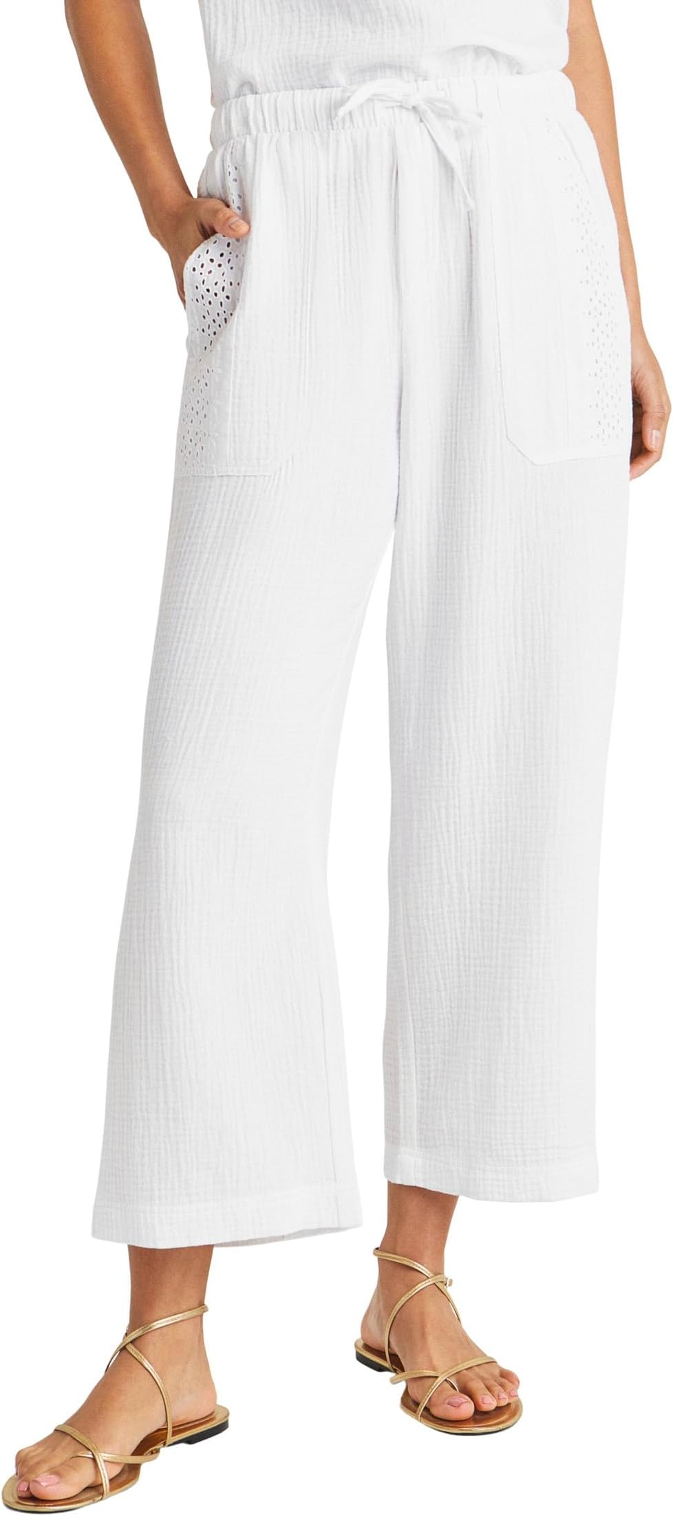 

Брюки Splendid Kit Eyelet Gauze Pant, белый