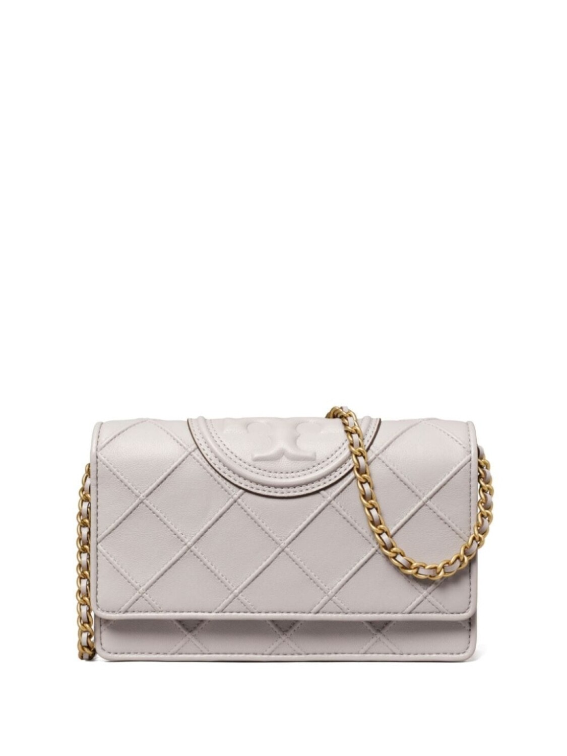 

Tory Burch кошелек Fleming, нейтральный цвет