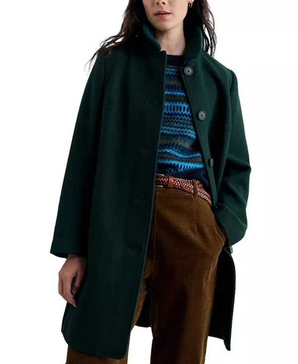 

Женское пальто в стиле "деревянный домик" Seasalt Cornwall, зеленый