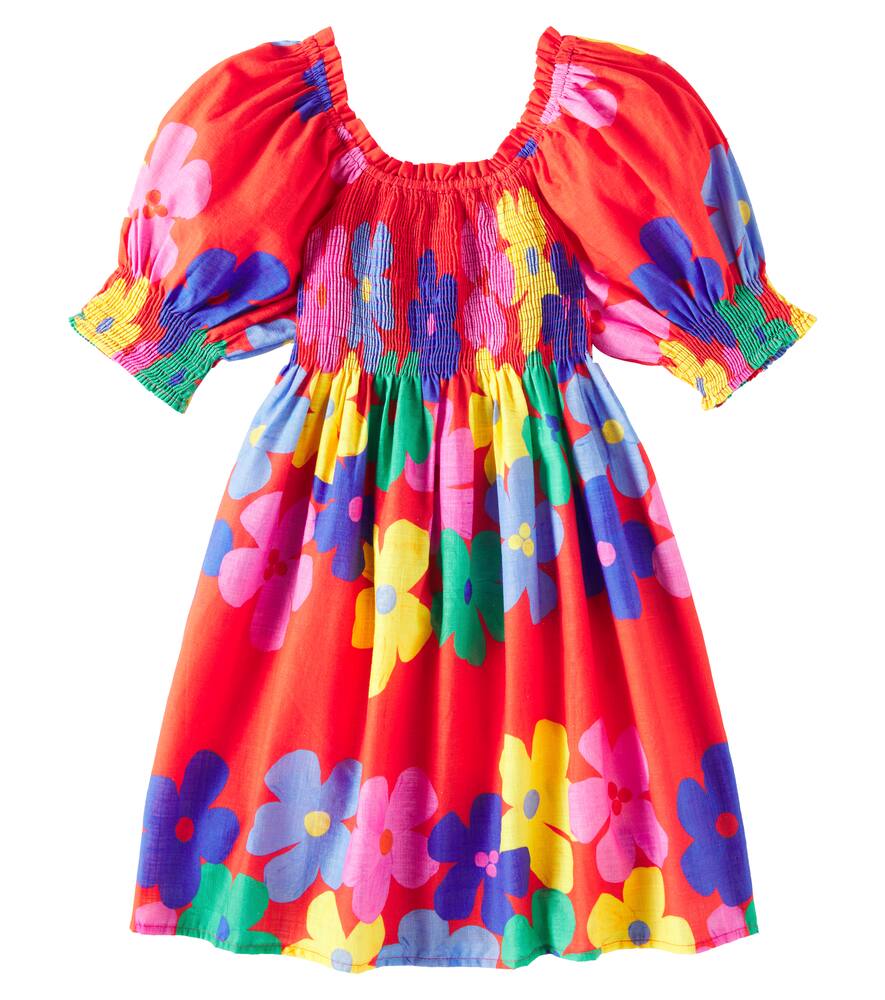 

Цветочное платье из хлопка с буфами Fábula, Est Maxi Cor-De-Flor