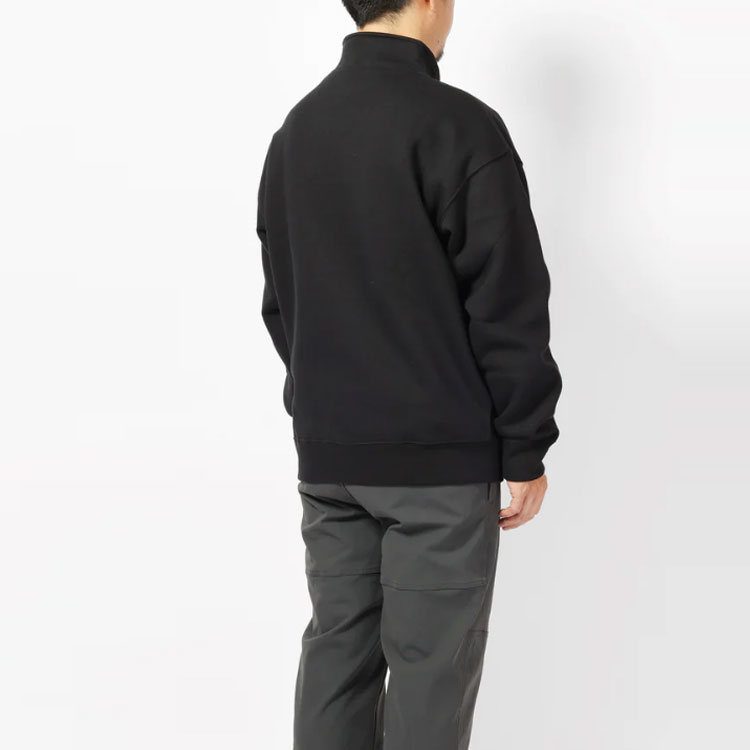 Nike Мужские толстовки Daily Vintage Collection, черные, с воротником-стойкой, средней и стандартной длины — фото 4