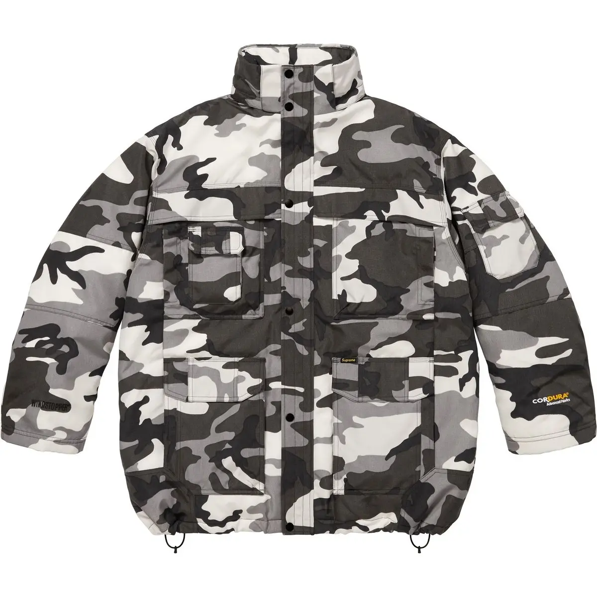Куртки и пальто Cordura Snorkel, осень-зима 2025, неделя 2016, унисекс Supreme, snow camouflage/snow camo — фото 3
