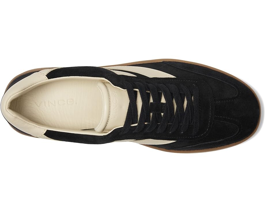 Кроссовки Vince Oasis-M Lace-Up Retro Sneakers, цвет Black Suede — фото 2