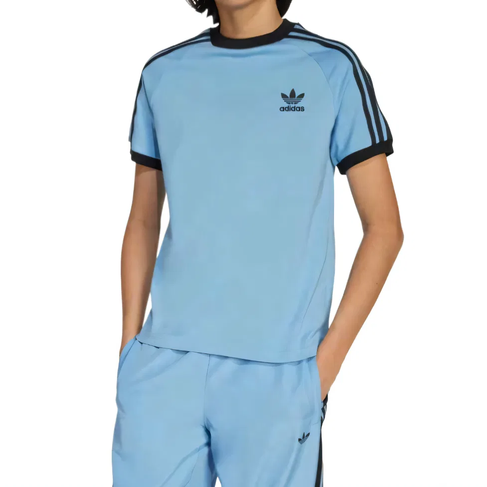 Футболка Adicolor 3 Stripes для детей Adidas Originals, Gray Blue — фото 2
