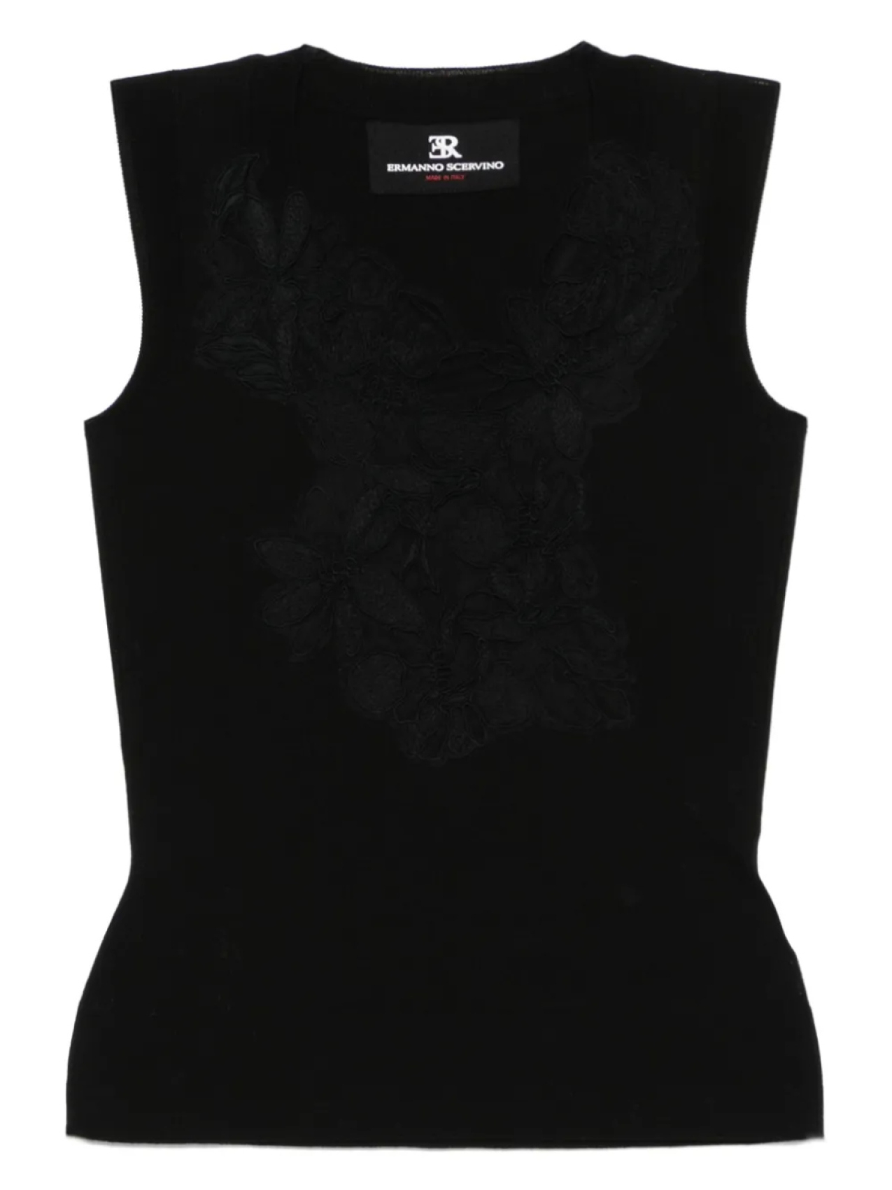 

Кружевной топ Ermanno Scervino, черный