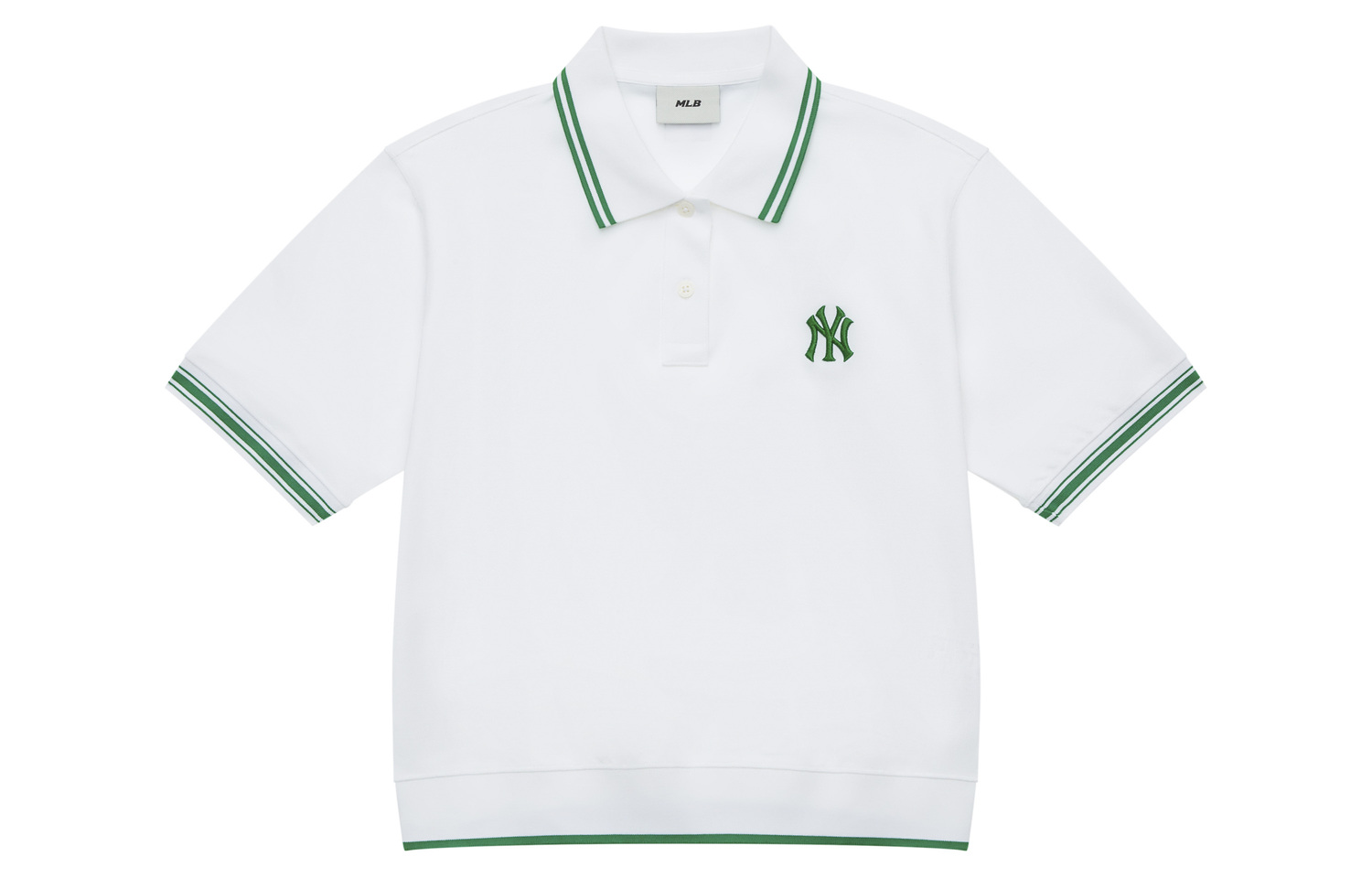 

Футболка поло New York Yankees Basic Logo SS24 женская слоновая кость MLB