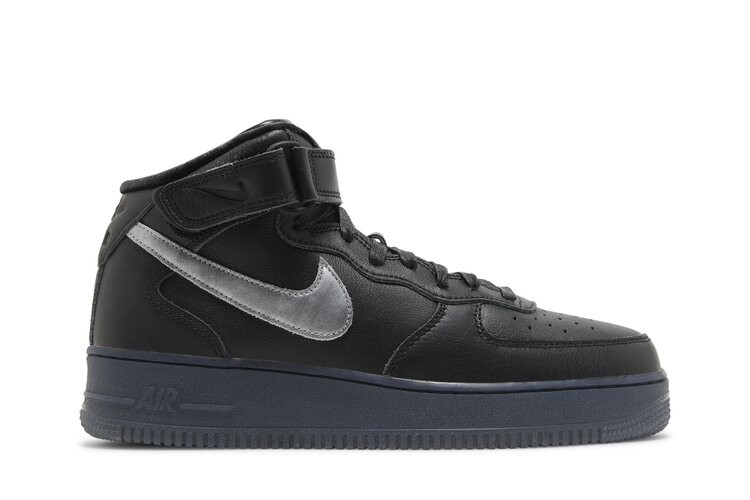 

Кроссовки Nike Air Force 1 Mid Premium, черный, Черный;серый, Кроссовки Nike Air Force 1 Mid Premium, черный