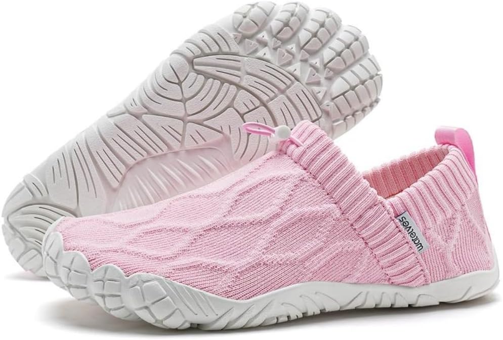 

Мужские минималистичные удобные кроссовки для ходьбы, для воды, пляжа, бега на открытом воздухе, спортивные кроссовки без шнурков, легкие, дышащие, сетчатые, с массивной подошвой, для спортзала и бега Geerta, розовый